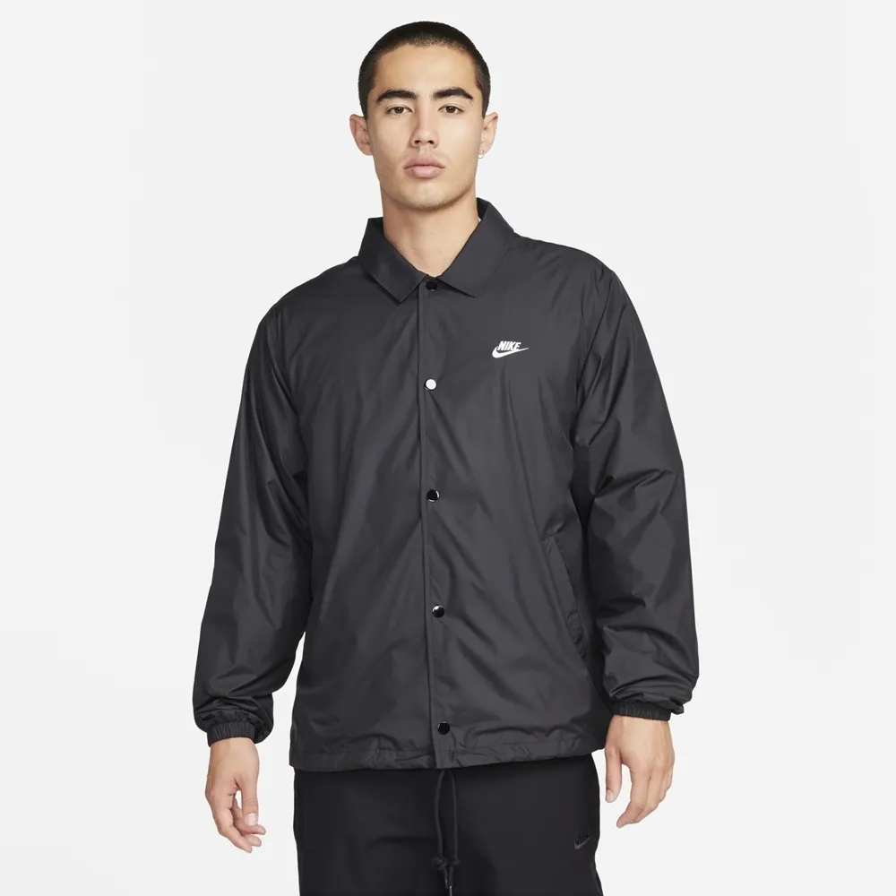 Nike AS M NK Club Coaches JKT 男款 黑色 休閒 運動 教練外套 外套 FN3317-010 歷史價格詳細信息