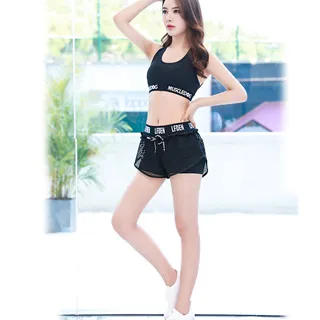 狐狸姬，M-XL應速高腰收腹五分褲路跑女運動褲子-單褲(多色) 歷史價格詳細信息