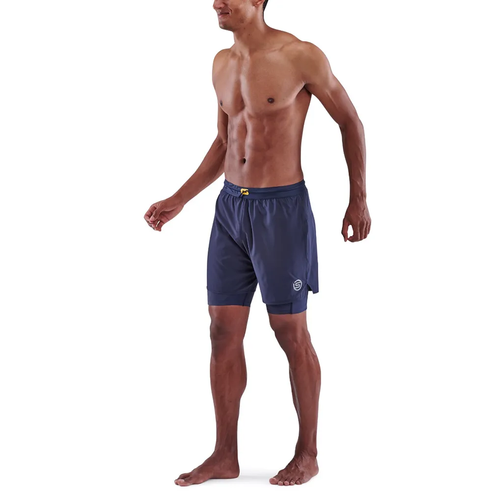 SKINS訓練級二合一壓縮短褲 男 海軍藍 價格比較,價格查詢,歷史價格詳細信息