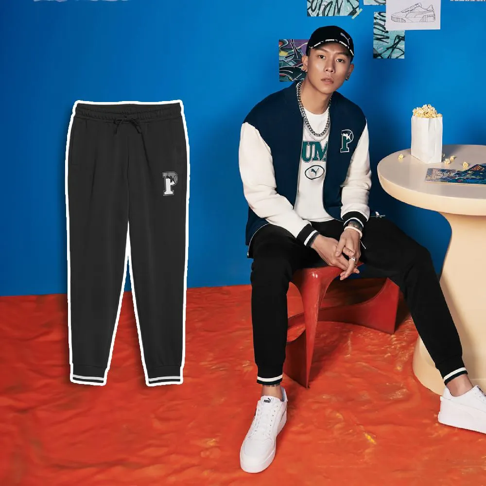 Puma 彪馬 長褲 Team Pants 男款 藍 白 棉褲 拉鍊口袋 E.SO瘦子 著用款 縮口 內刷毛 62520916 歷史價格詳細信息