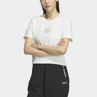 ADIDAS 女 短袖上衣 OD SHIRT SS 米白 -IK8607 歷史價格詳細信息