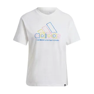 ADIDAS 運動短袖 棉質上衣 W BLUV Q3 CRO T 女 IA3161 白 現貨 歷史價格詳細信息