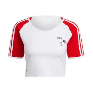 adidas_女性_運動 短袖上衣_桃紅_IM4253_W LOUNGE TEE OF 歷史價格詳細信息