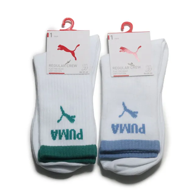 Puma 襪子 Fashion 男女款 綠 白 愛心 條紋 中筒襪 長襪 單雙入 BB136104 歷史價格詳細信息