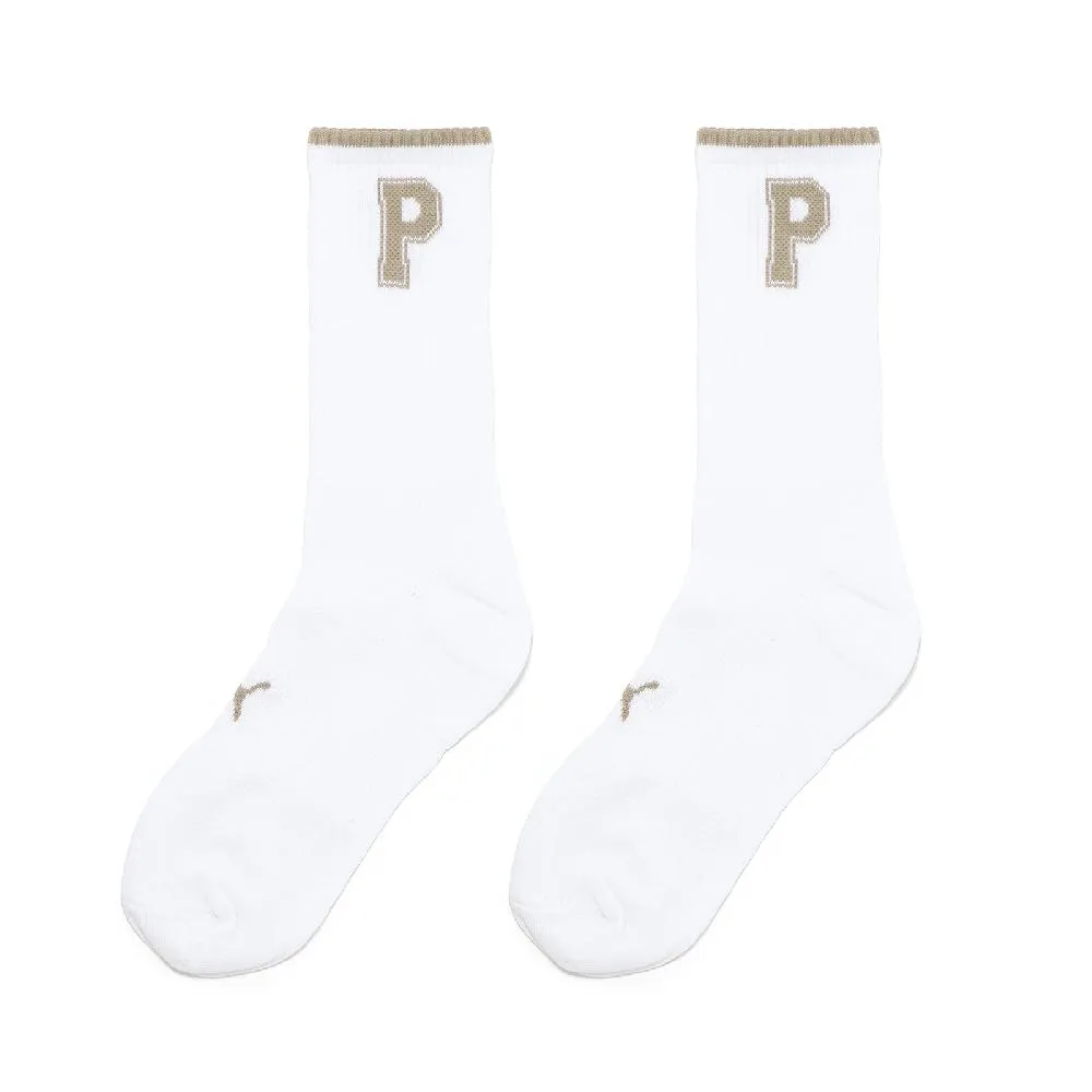 Puma 彪馬 長襪 Fashion Crew Sock 女款 棕 白 中筒襪 休閒襪 襪子 BB145201 歷史價格詳細信息