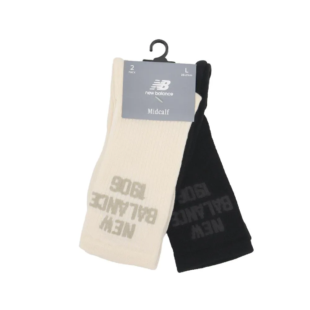 New Balance 襪子 Crew Socks 黑 白 長襪 中筒襪 男女款 休閒 運動 NB 7130400489 歷史價格詳細信息