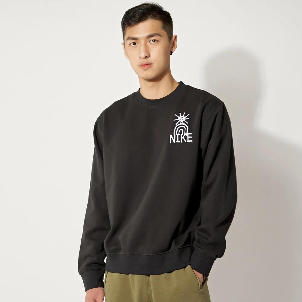 NIKE NSW HBR-C CREW 男款 長袖上衣 大學T  刷毛保暖 DQ4073-010 黑 063灰 100白 歷史價格詳細信息