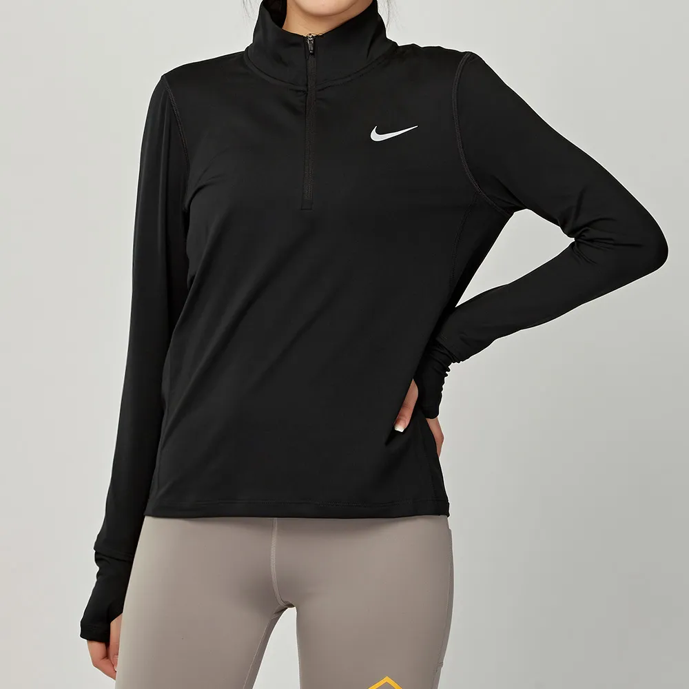Nike element top hz 女款 黑 立領 休閒 運動 長袖 上衣 CU3221-010 歷史價格詳細信息