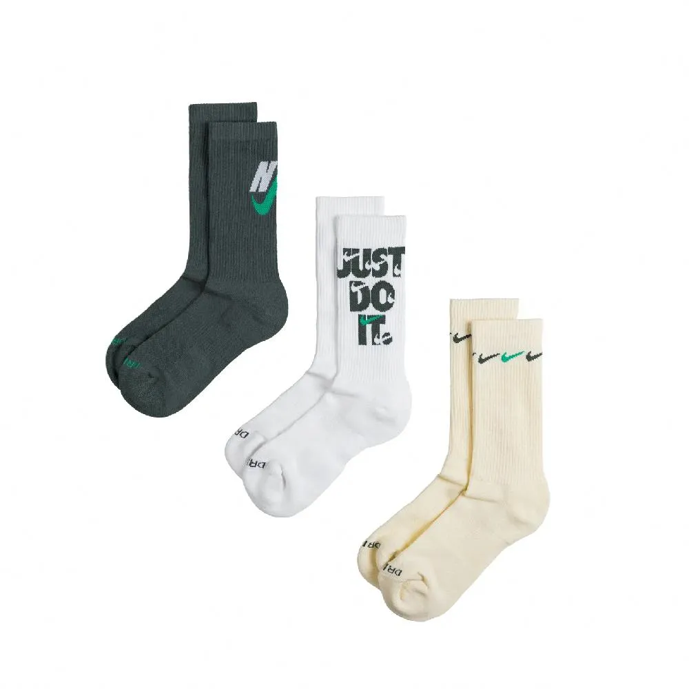 Nike 襪子 Everyday Plus Cushioned 三入 長襪 中筒襪 復古【ACS】 DX7665-909 歷史價格詳細信息