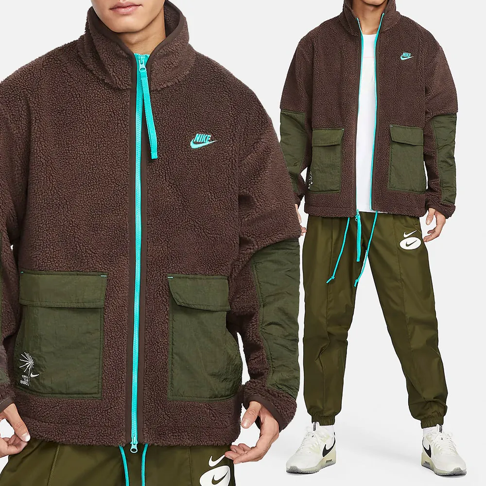 Nike AS M NSW Sherpa FZ Outdoor JKT 男款 白卡其色 運動 外套 FV4022-072 歷史價格詳細信息
