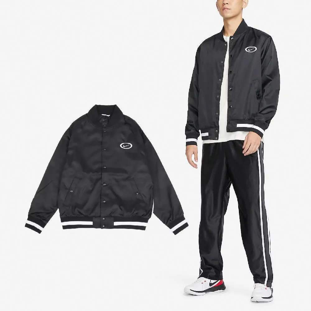 Nike 耐吉 外套 DNA Repel 男款 黑 白 緞面 網眼 防潑水 按扣 飛行夾克 風衣 FN2725-010 歷史價格詳細信息