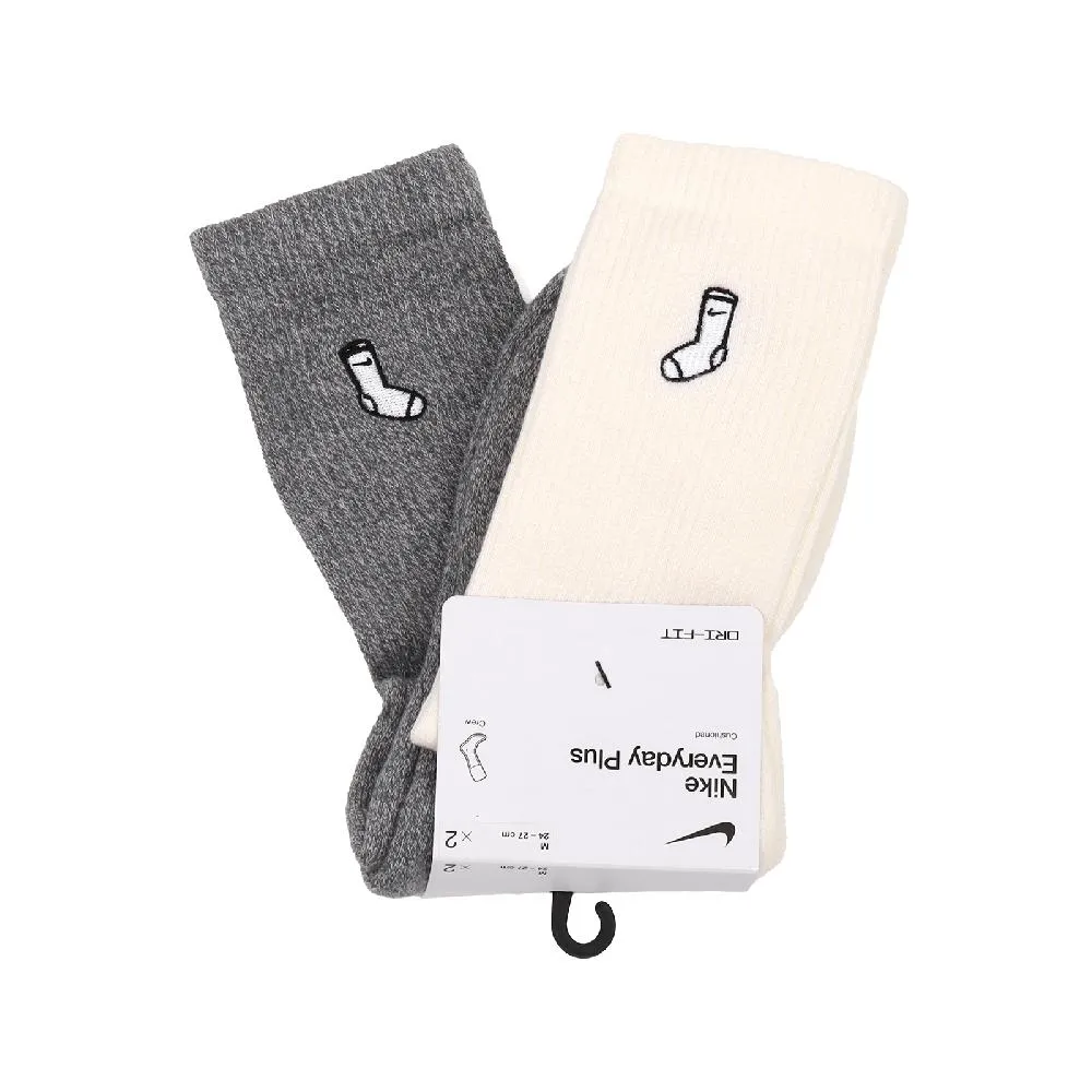 Nike 耐吉 襪子 Everyday Plus Cushioned 男女款 紅 黑 插圖 長襪 高筒 兩雙入 FB3273-902 歷史價格詳細信息