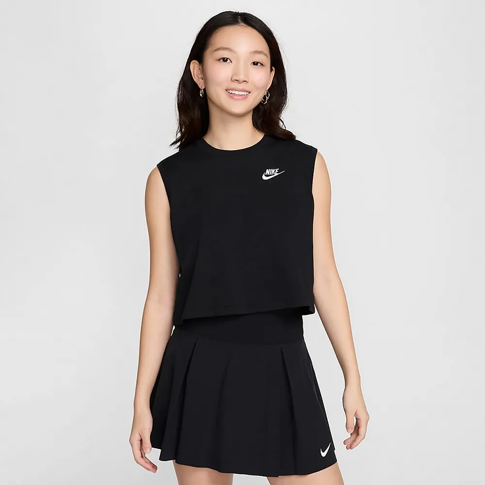 NIKE AS W NSW CLUB CRP SL TEE 黑 背心 女款 運動背心 慢跑 FV5506-010 歷史價格詳細信息
