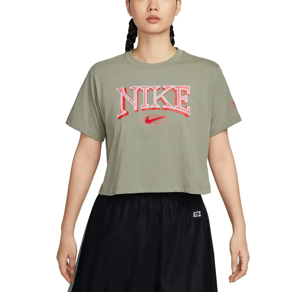 NIKE 女 AS W NSW TEE OC 2 SS BF 短袖上衣 寬鬆 棉質 - FD2550010 / 100 歷史價格詳細信息