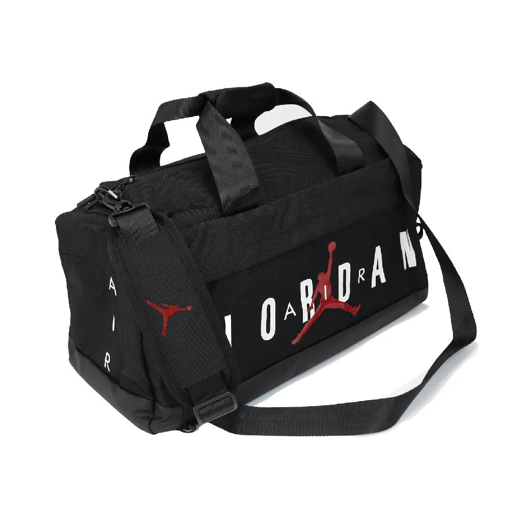 Nike 手提包 Jordan Duffle Bag 男女款 喬丹 飛人 外出 旅行 行李袋 斜背 黑 銀  JD2023013AD-001 歷史價格詳細信息