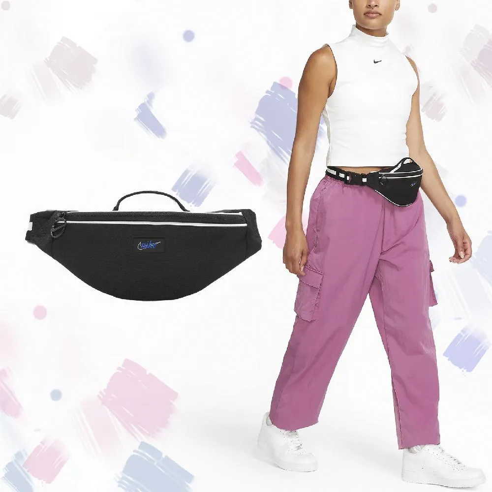 Nike 耐吉 腰包 Heritage Waistpack 男女款 小包 斜背包 外出 輕便 街頭穿搭 黑 白 DB0490-010 歷史價格詳細信息