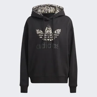 Adidas Hoodie Logo [IC6076] 女 連帽上衣 帽T 運動 休閒 蛇皮印花 柔軟 舒適 黑 價格比較,價格查詢,歷史價格詳細信息
