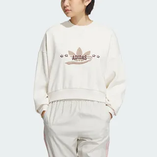 adidas_女性_休閒 長袖上衣_白_IC5148_三葉草 歷史價格詳細信息