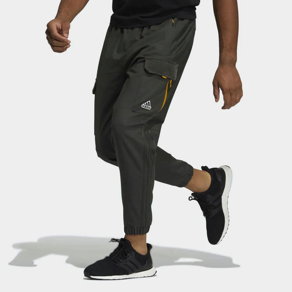 Adidas Woven FBIRD TP IT2501 男 長褲 運動 休閒 經典 三葉草 拉鍊口袋 彈力褲口 黑 歷史價格詳細信息