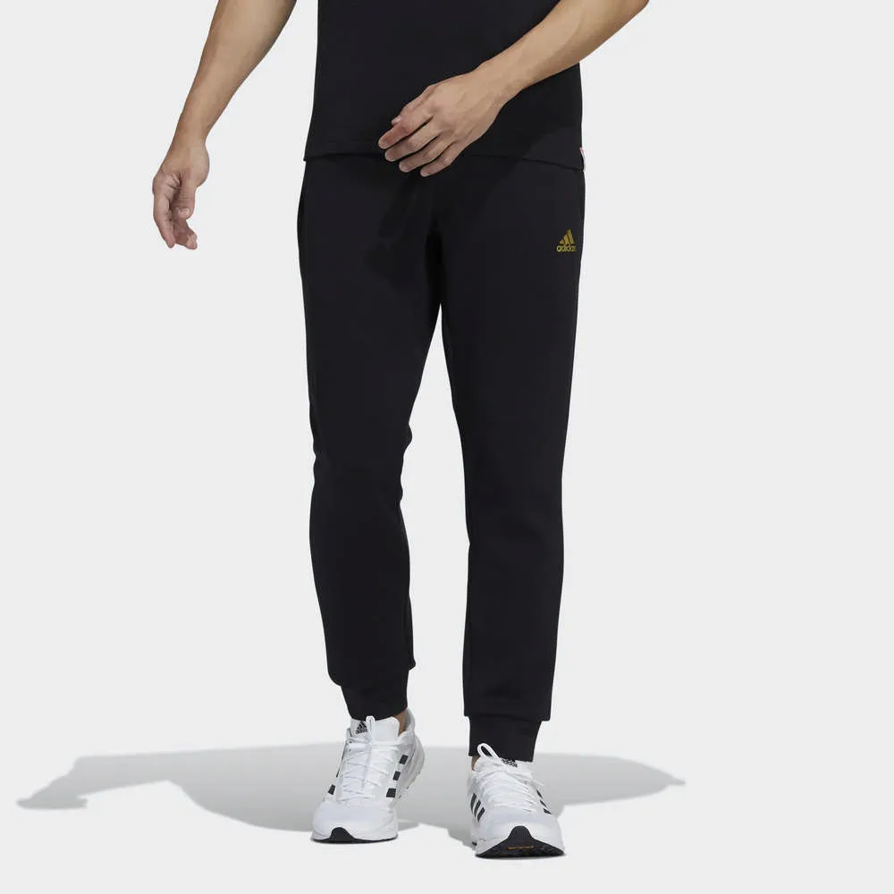 Adidas Pants IA6437 女 長褲 棉褲 運動 休閒 三葉草 基本款 保暖 舒適 黑 歷史價格詳細信息