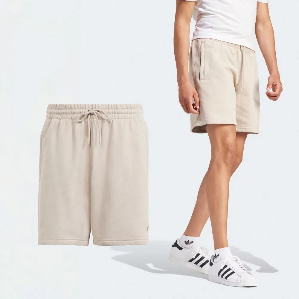 adidas 愛迪達 短褲 Premium Essential Shorts 男款 米白 抽繩 棉褲 IR7880 歷史價格詳細信息