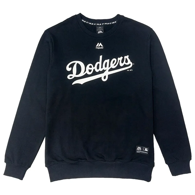 Majestic-道奇隊小LOGO電繡經典短T(卡其) 歷史價格詳細信息