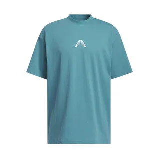 Adidas AE Foun Tee IW8050 男 短袖 上衣 T恤 運動 休閒 籃球 聯名款 棉質 深藍 歷史價格詳細信息