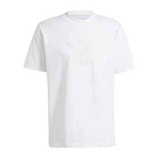Adidas Mono Tee [IZ2526] 男 短袖 上衣 T恤 運動 休閒 三葉草 棉質 簡約 白 歷史價格詳細信息