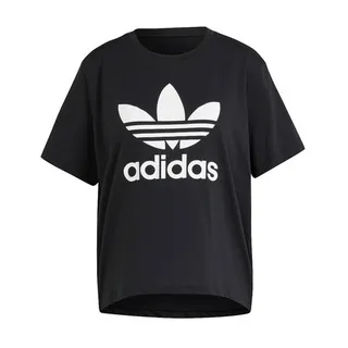 ADIDAS BOXY T-SHIRT 女短袖上衣 GN3160 黑 歷史價格詳細信息