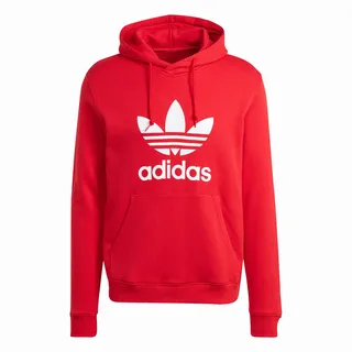 【ADIDAS】TREFOIL HOODY 連帽上衣 帽T 男 紅色-IM4497 歷史價格詳細信息