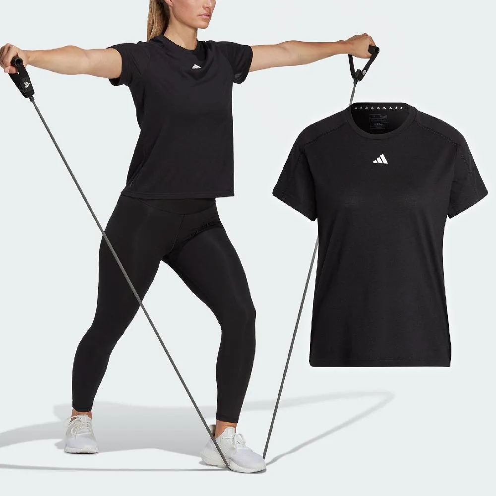 【adidas 愛迪達】LOGO 短袖上衣 T恤 女 H52233 歷史價格詳細信息