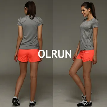 【OLRUN】親膚提臀高腰運動健身瑜珈跑步緊身褲 石榴紅色 歷史價格詳細信息