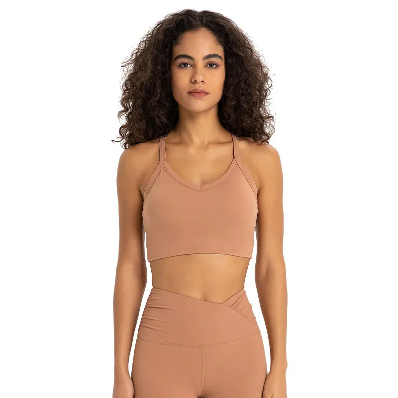 【双紅瑜伽】美背掛脖褶皺健身背心 歷史價格詳細信息