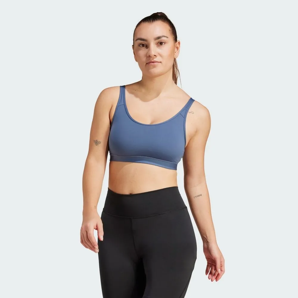 Adidas All Me 3 Stripes Padded Sports Bra GM2878 Halo Blue Wild Teal Medium 044 歷史價格詳細信息