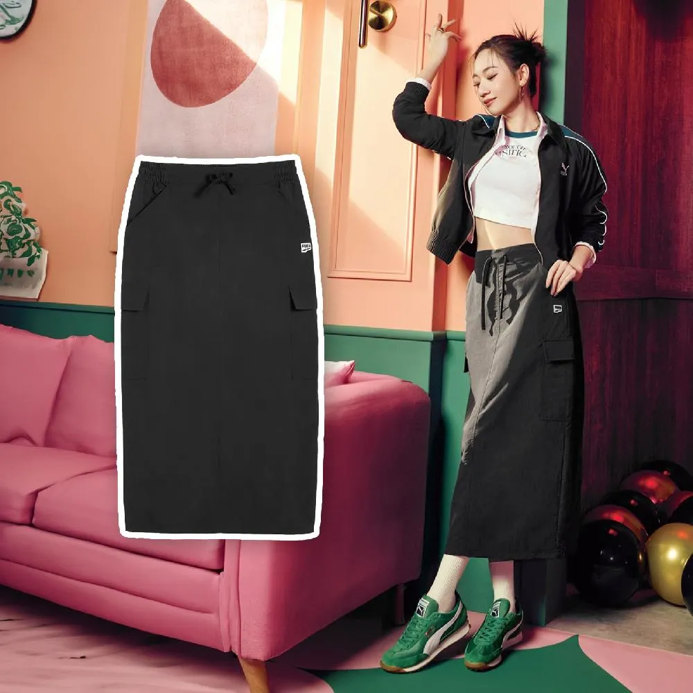 Puma 彪馬 裙子 DOWNTOWN Cargo Midi Skirt 黑 抽繩 Julia吳卓源同款 中長裙 62665601 價格比較,價格查詢,歷史價格詳細信息