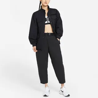Nike 外套 NSW Jackets 白 全白 立領 寬鬆 大口袋 女款 風衣外套 長袖 腰圍可調 DD5986-100 歷史價格詳細信息