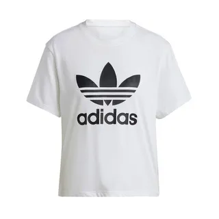 ADIDAS BOXY T-SHIRT 女短袖上衣 GN3160 黑 歷史價格詳細信息