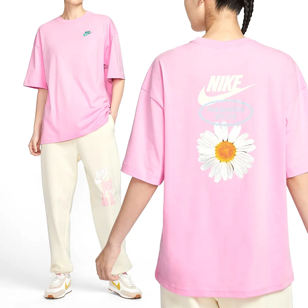 NIKE NSW TEE SS SPORT DAISY 女款 小花LOGO T恤 DN5859-010 黑 100 白 歷史價格詳細信息