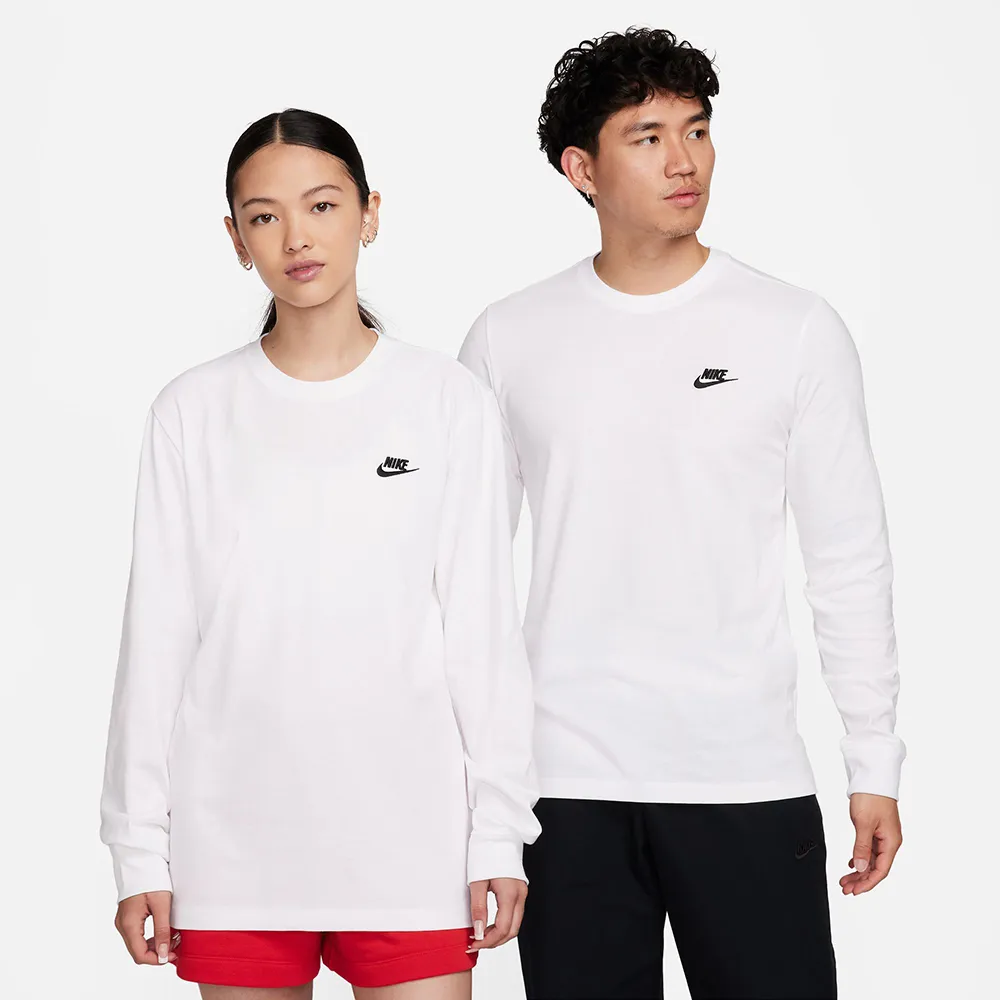 AS M NSW Tee LS Big Swoosh 男款 白色 運動 休閒 長袖 上衣 FJ1120-100 歷史價格詳細信息