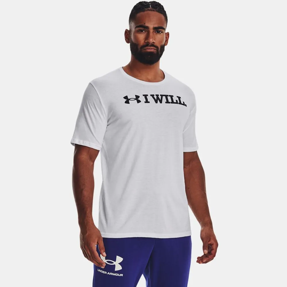 【UNDER ARMOUR】I WLL 短T-Shirt 男 黑色-1379023-001 歷史價格詳細信息