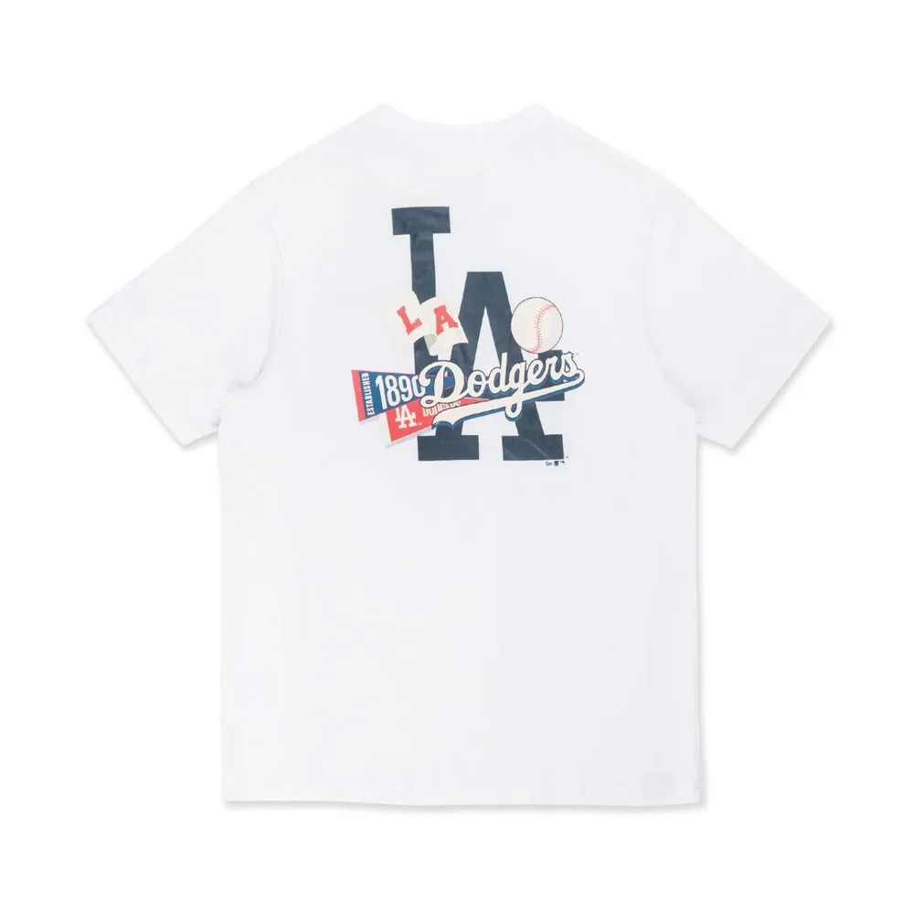 【NEW ERA】短袖Tee ESSENTIAL SHORT SLEEVE TEE 洛杉磯道奇 白 男女款 -NE13774255 歷史價格詳細信息
