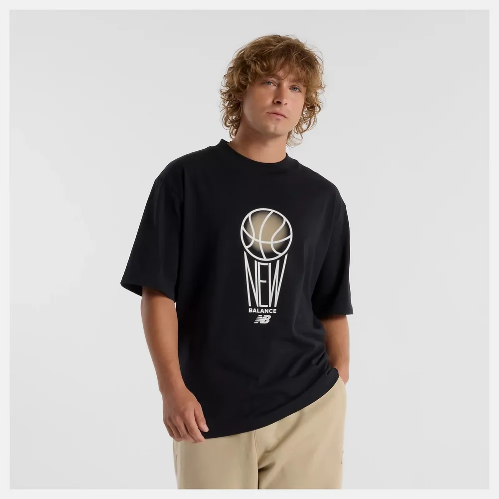 【New Balance】圖案長袖上衣 長袖上衣 男 大學T 藍色 美版_MT43575NNY-F 歷史價格詳細信息