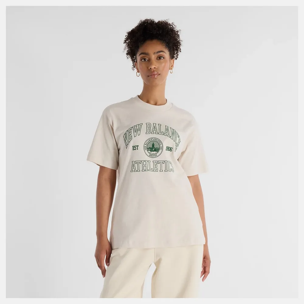 【New Balance】文字刷毛上衣 長袖上衣 女 美規 咖啡色_WT43516DUO-F 歷史價格詳細信息