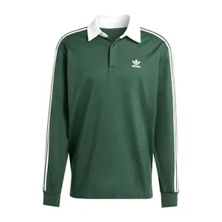 【ADIDAS】RUGBY SHIRT 長袖POLO 男 綠色-IU0210 歷史價格詳細信息