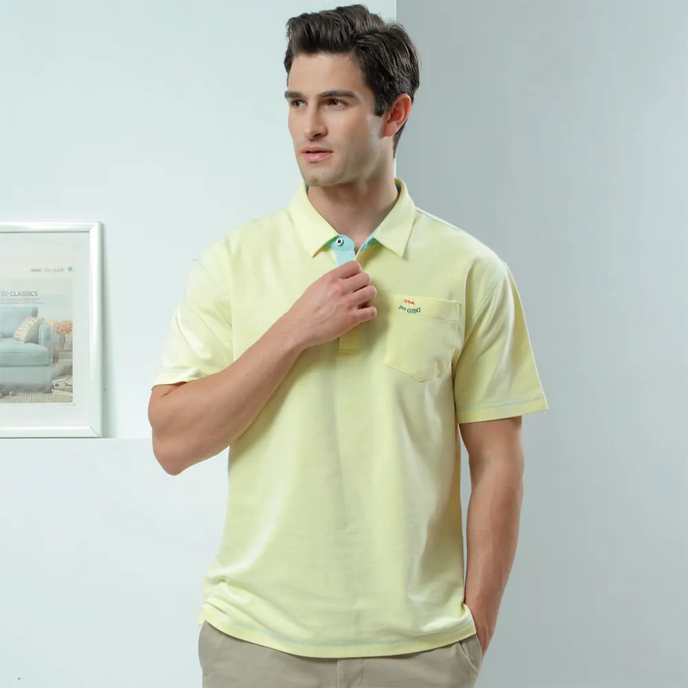 Per GIBO男版吸濕排汗短polo衫-PK163822丈青/桔條紋 歷史價格詳細信息