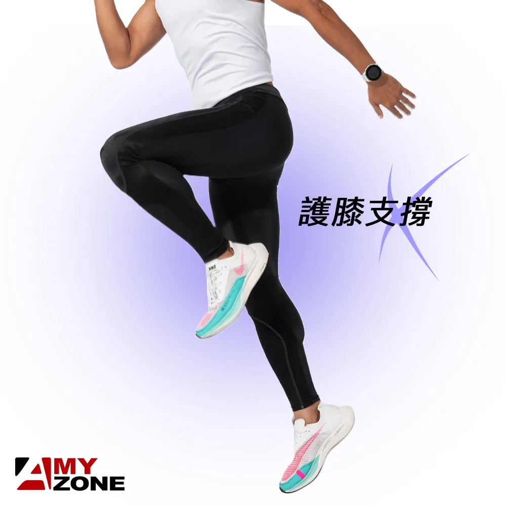【A-MYZONE】女款 進階無痕雙面壓縮褲-經典黑/銀光灰 歷史價格詳細信息