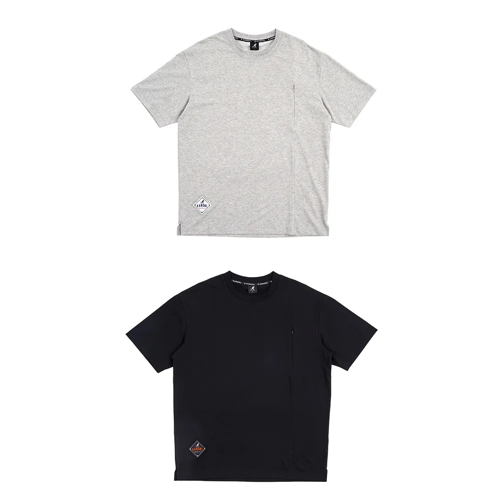 KANGOL 短袖 短T 黑 灰 雙色拼接 小LOGO 袋鼠 棉 休閒 男 6225101520 歷史價格詳細信息