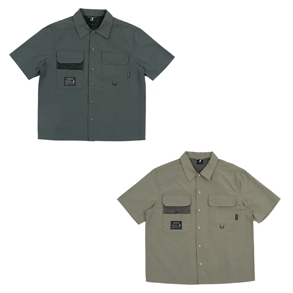 KANGOL 工裝 吊繩 襯衫 外套【62551470】韓版 復古 落肩 長袖 素色 秋冬 多口袋 重磅 硬挺 歷史價格詳細信息