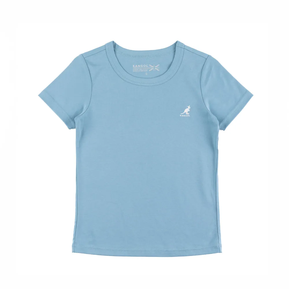 KANGOL 短T 白 水藍 寬版 棉 休閒 女 6222100100 歷史價格詳細信息