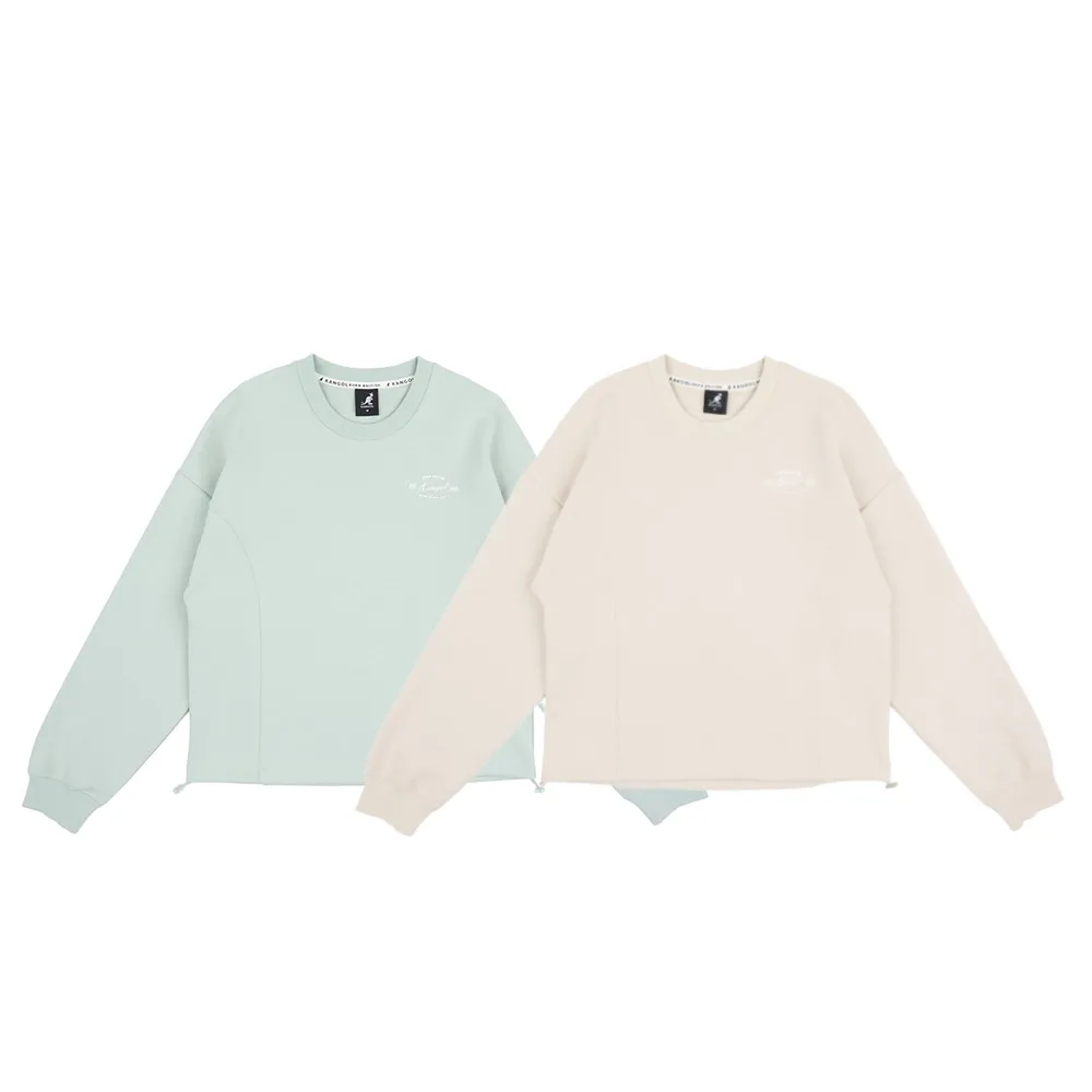 KANGOL 長袖 大學T 淺藍 胸前小LOGO 圓領 女 6252100381 歷史價格詳細信息